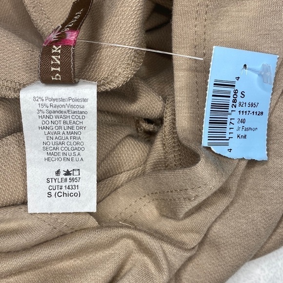 Vogue Paris Long Sleeve Crop Top Hoodie with Tie Size Small - Picture 10 of 11